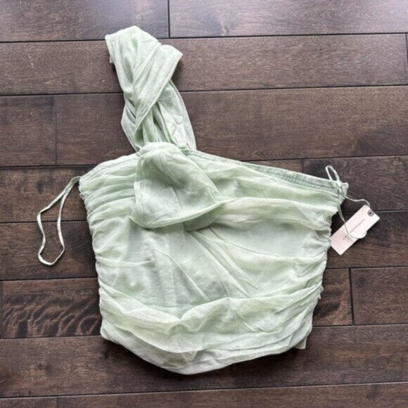 Anthropologie Maeve Tulle One Shoulder Top - new with tags - Picture 2 of 3